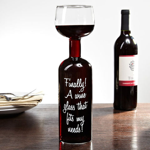 Bottle of Wine Glass